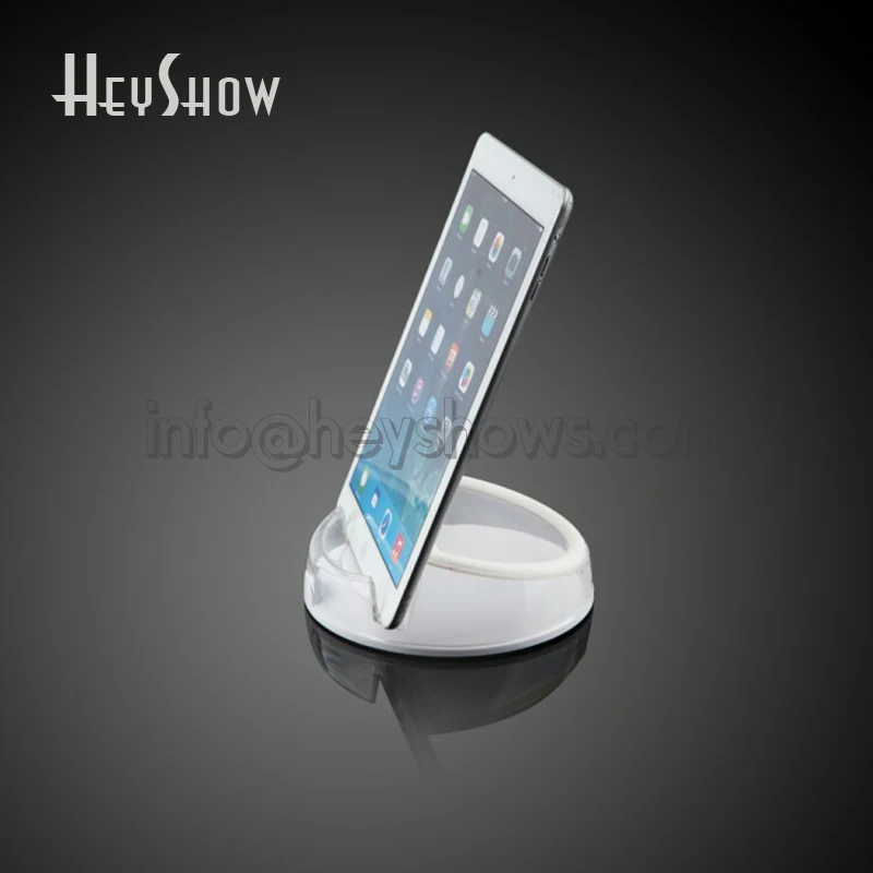 Acrylic Tablet Display Stand, Round Holder, Clear Base, Transparent Phone Pedestal, Apple, Samsung, Xiaomi, Huawei Shop