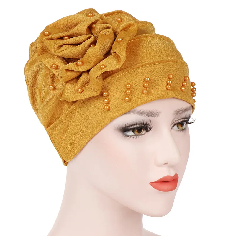 KepaHoo turbante Hijabs para mujer, gorro de tela elástica para la cabeza, accesorios para el cabello para mujer, gorro de bufanda musulmana