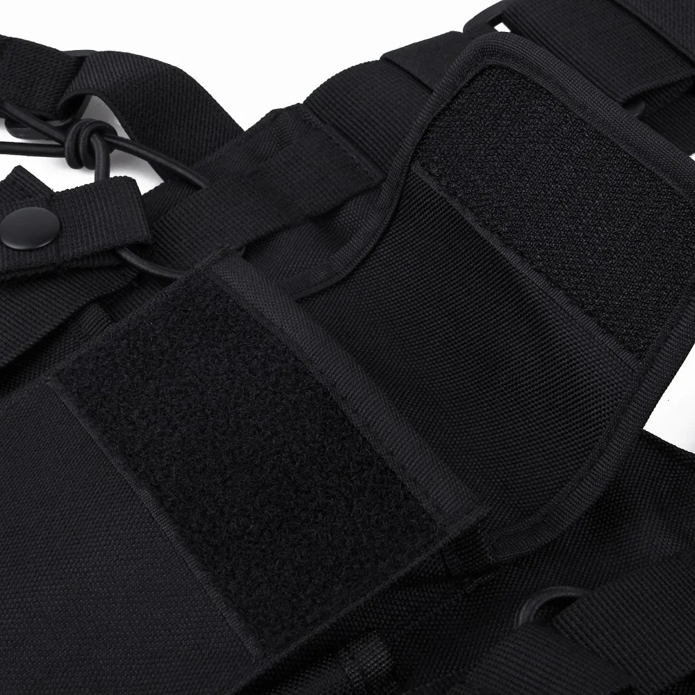 Borst Front Pack Pouch Holster Baofeng Radio Borstharnas Vest Rig Draagtas voor Baofeng TYT Wouxun Motorola Walkie Talkie Tas