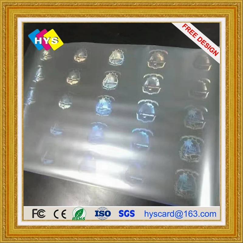 Hologram pvc card or paper card and business card custom-made supply