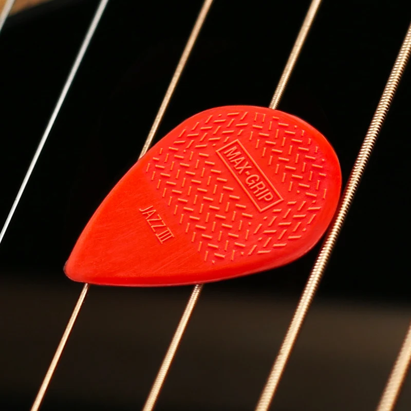 Dunlop kostki do gitary Nylon Max Grip Jazz III Plectrum Mediator 471 1.38mm do basowego akustycznego akcesoria gitarowe elektrycznego