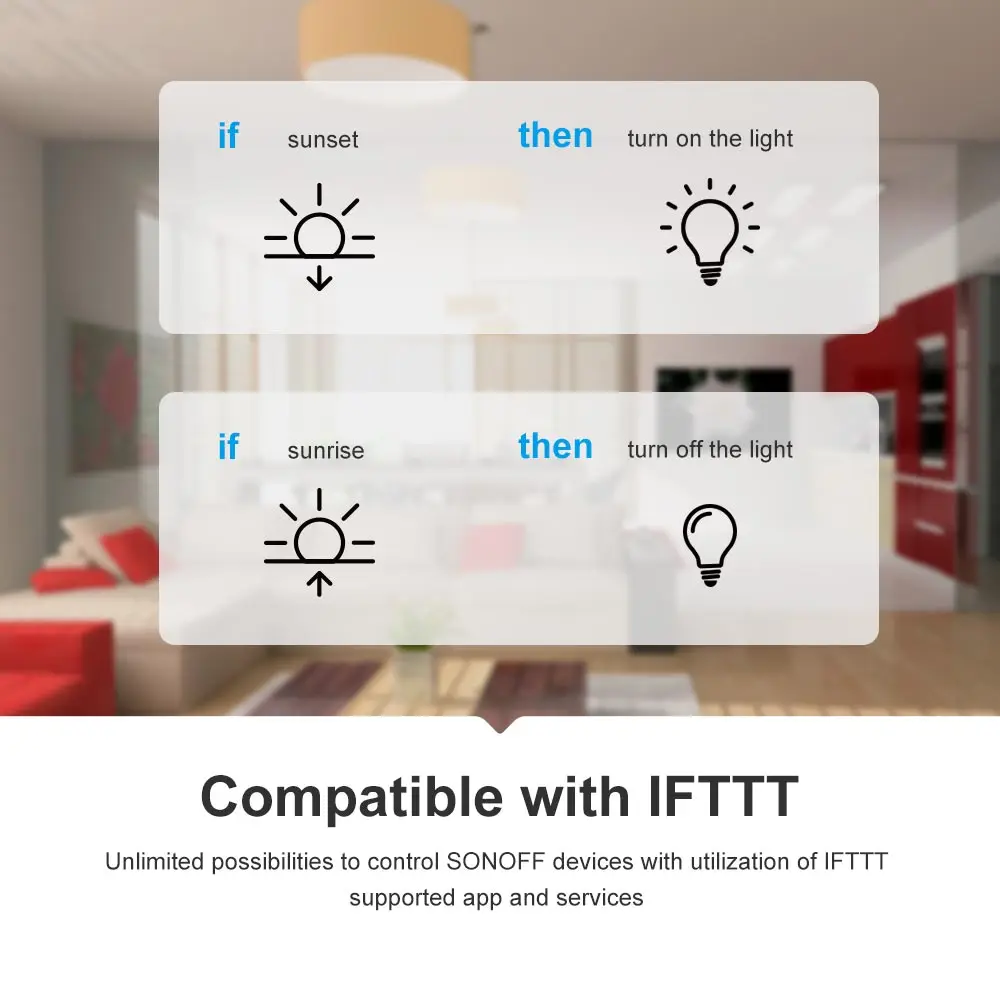 SONOFF RF R2 Wifi Breaker Moudle DIY Wifi/433MHz RF Remote Control Switch Smart Home Automation Works With sonoff RM433