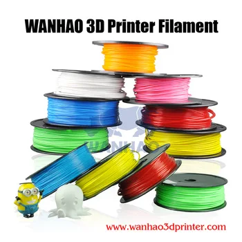 In stock! Eco friendly Wanhao 1.75mm luminous green special color ABS filament for 3d printer 1kg/spool,  glowing in dark