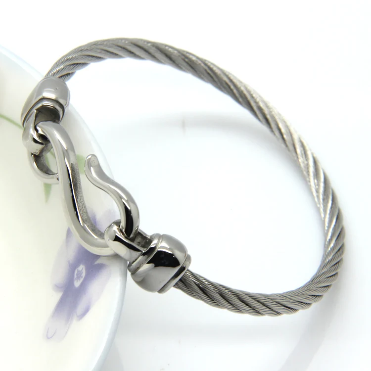 Two-Color Titanium Steel Bracelet Hooks Fashion Jewelry Infinity Love Charm Bracelets & Bangles For Women image 4