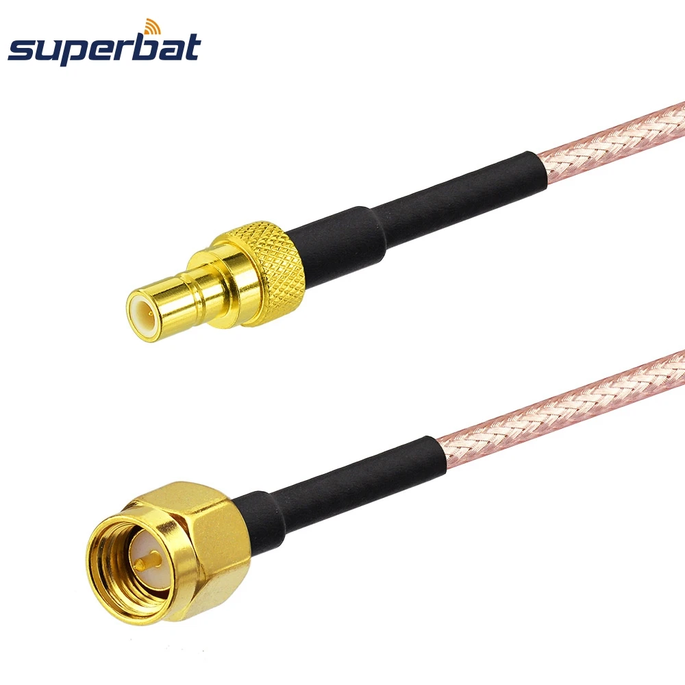 Superbat 40cm SMA Male to SMB Plug Coaxial Cable RG316 Straight Connector Pigtail for Car GPS GSM Wifi Antenna Accessory