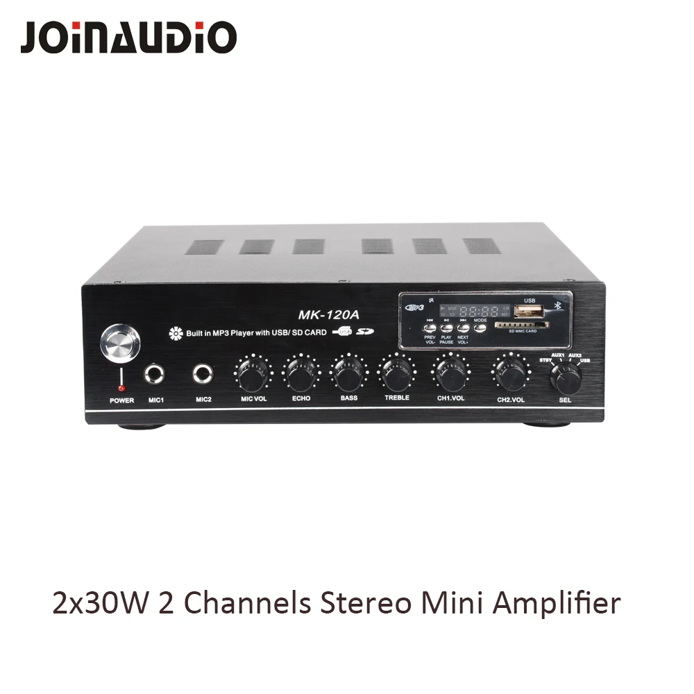 JOINAUDIO-amplificador estéreo de 2 canales para cafetería, amplificador profesional de 30W para uso doméstico