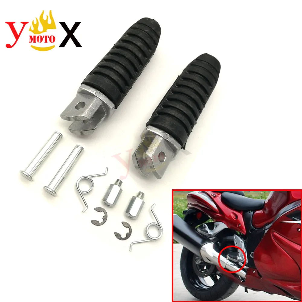 Motorcycle Front Foot Rest Foot Pegs For SUZUKI Hayabusa GSX1300R GSXR1300 SV650 SV1000 TL1000 GSR400 GSR600 GSR750 Bandit 1250S