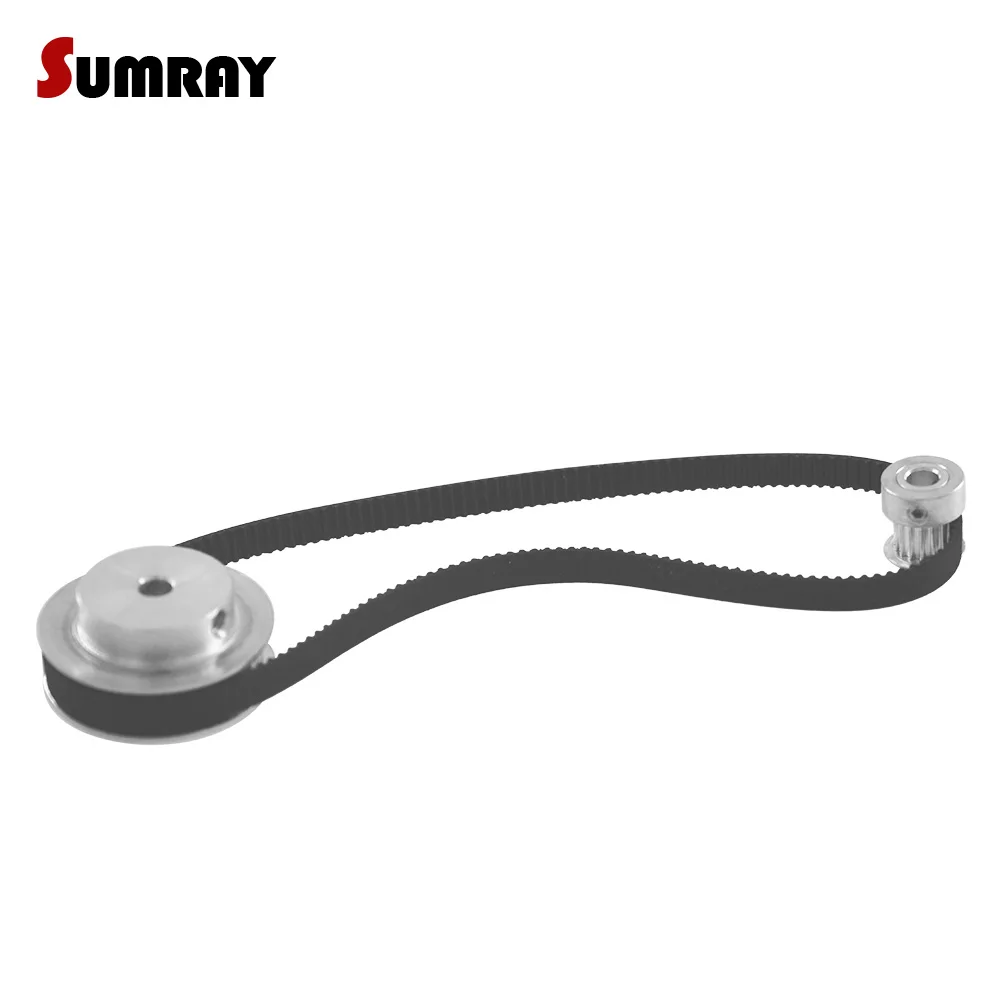 

2GT Timing Pulley Belt Kit GT2 16T 60T Toothed Pulley Wheel Set 3D Accessories Belt Gear Kit For 6/10mm Width 2GT Timing Belt