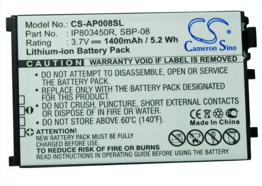 Cameron Sino 1400mah battery for ASUS SBP-08 battery