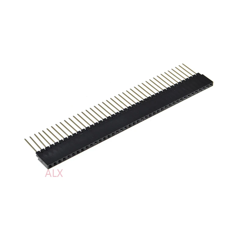 5PCS 1x40 PIN single Row Straight FEMALE PIN HEADER 2.54MM PITCH pin long 12MM Strip Connector Socket 1*40 40 PIN 40P pc104