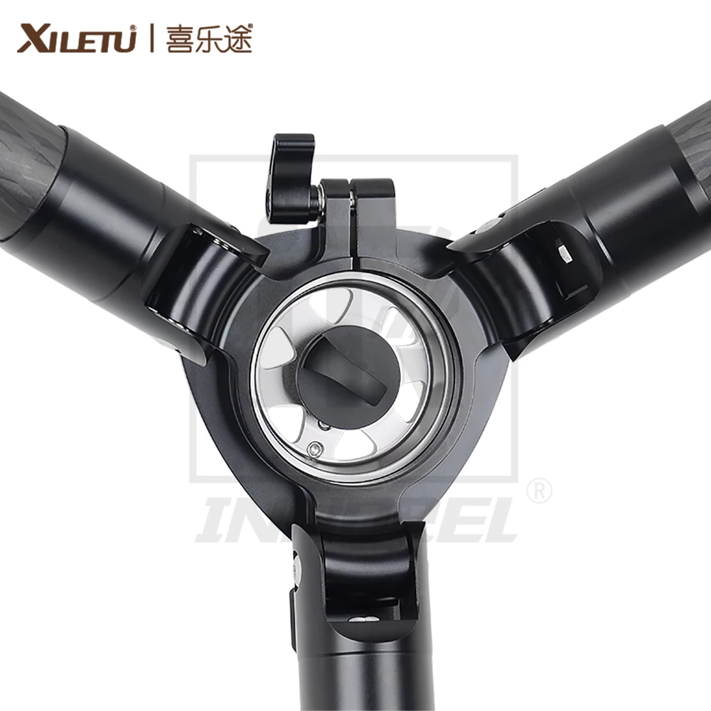 Xiletu L404C 40mm Tube Professional Stable Photography Bird Watching Carbon Fiber Tripod For Digital Camera Video Camcorder