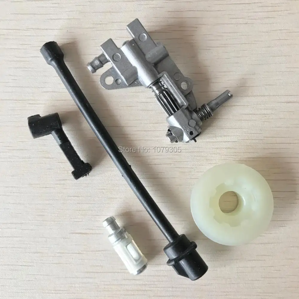 Linha da Mangueira do Filtro da Bomba de Óleo Worm Kit para o Chinês 45cc 52cc 58cc 4500 5200 5800 Motosserra Peças Reposição