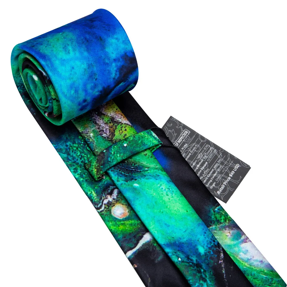 Nieuwe Collectie Mannen Stropdas 100% Zijde Heren Tie 7 Kleuren Print Ties Voor Mannen Wedding Barry.Wang Zakelijke Stijl Dropshipping Tie LS-07