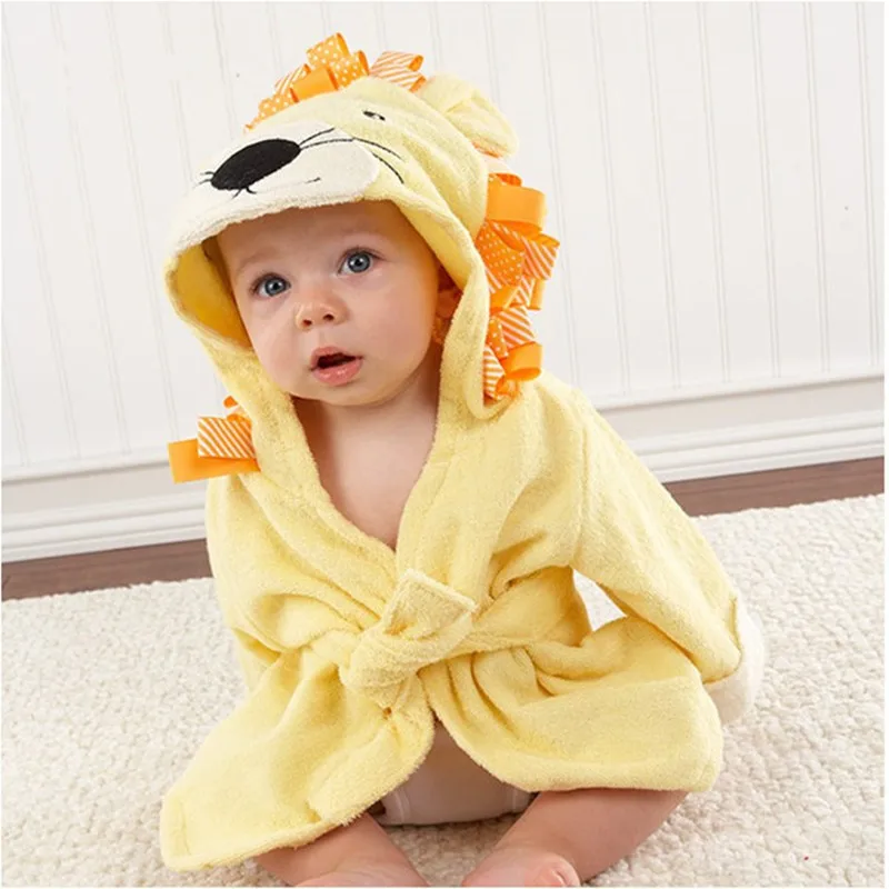 Hooded Animal Modeling Baby Bathrobe/Cartoon Baby Spa Towel/Character Kids Bath Robe/Infant Beach Towels DS19