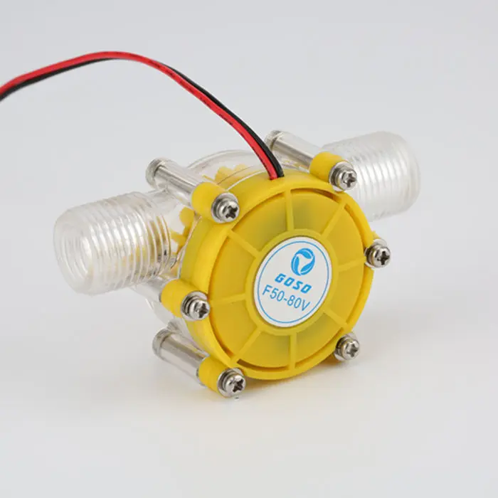 

F50 hydroelectric generator small hydraulic test generator pipeline type micro hydroelectric faucet 12V