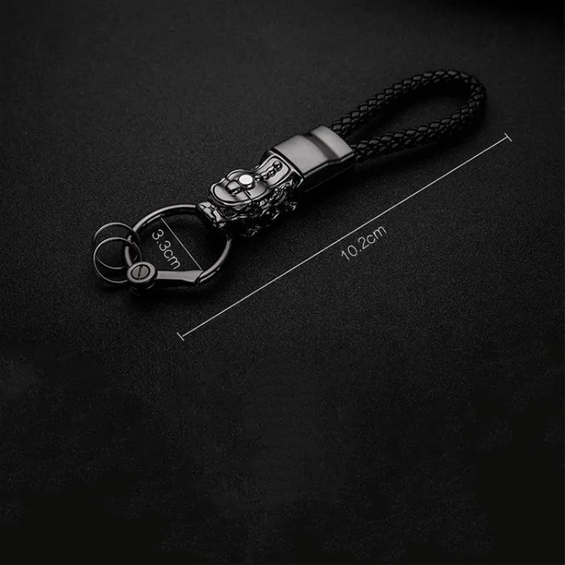 Creative LED Light Chinese Brave Troops Model Keychain Key Holder Car Key Ring Chain Automobile Car Styling Car Accessories Gift