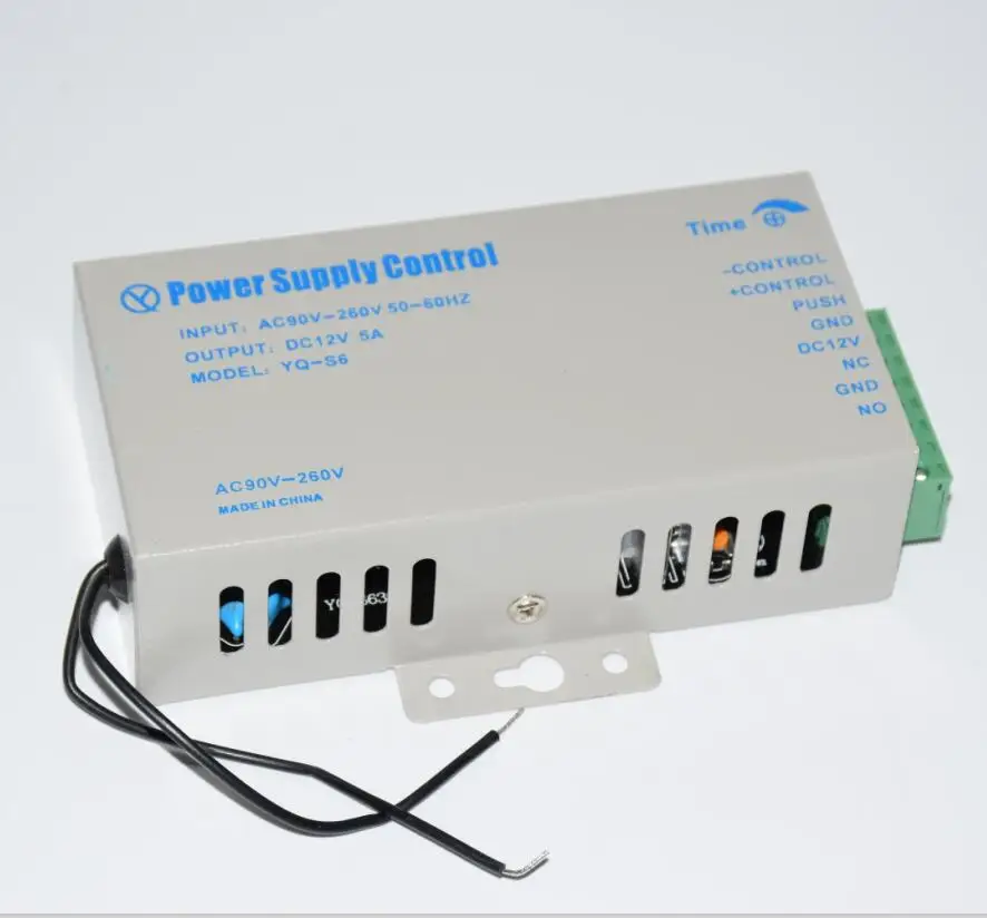 

Door Lock RFID reader Power Supply Control for Door Access Entry System AC 110-240V to DC 12V 5A wide Voltage