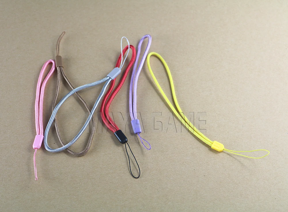 200pcs OCGAME Rainbow Braided Lariat Lanyard Wrist Rope For GBA GBA SP Hand Strap