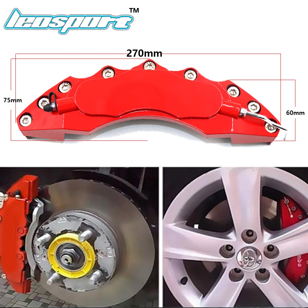 Leosport-2Pcs/Lot Brake Caliper Cover Decoration Cover For 14-19 Inch wheel ABS plastic without logo