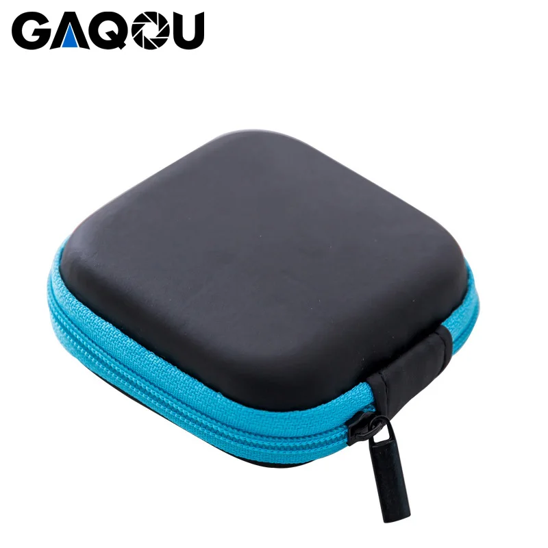 GAQOU Portable Mini Box EVA PU Bag Case For Xiaomi GoPro Camera Accessories Case Digital Gadget Devices USB Cable Storage Bag