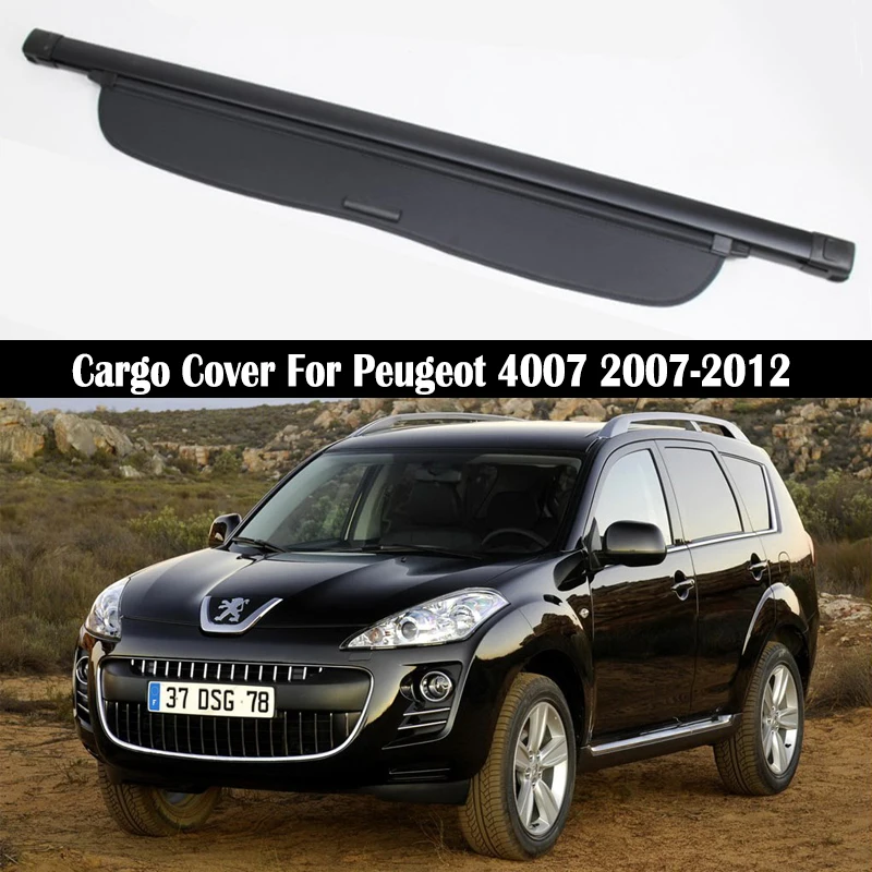 

Rear Cargo Cover For Peugeot 4007 2007 2008 2009 2010 2011 2012 privacy Trunk Screen Security Shield shade Accessories