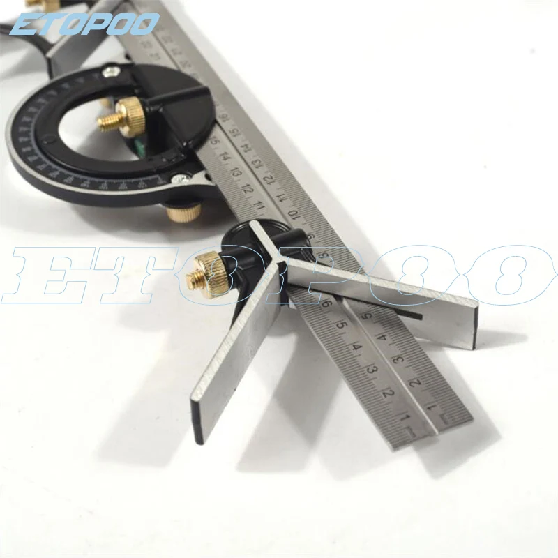 0-300mm professional carpenter tools Combination Square Angle Ruler Stainless Steel protractor Multi-function Measuring Tool