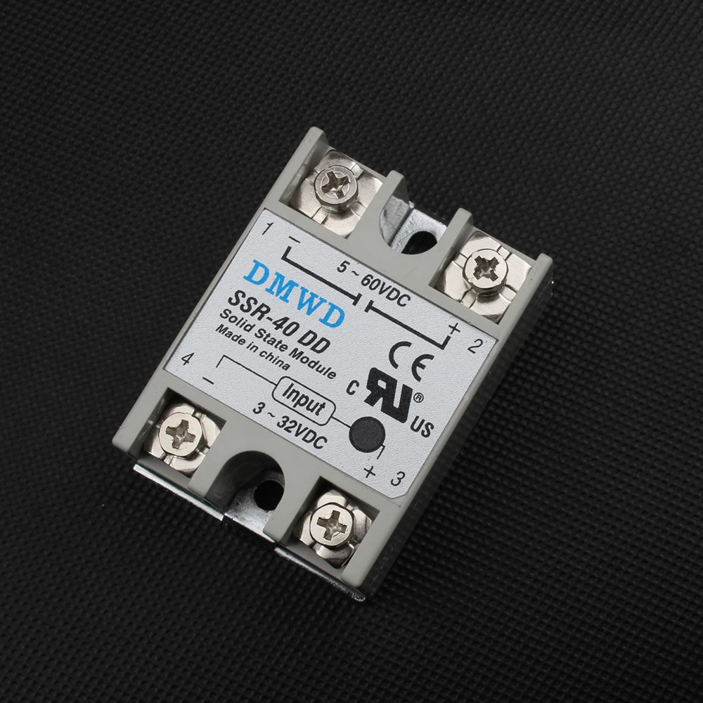 TOP BRAND DMWD SSR-40DD 40A  solid state relay actually 3-32V DC TO 5-60 DC SSR 40DD relay solid state High quality