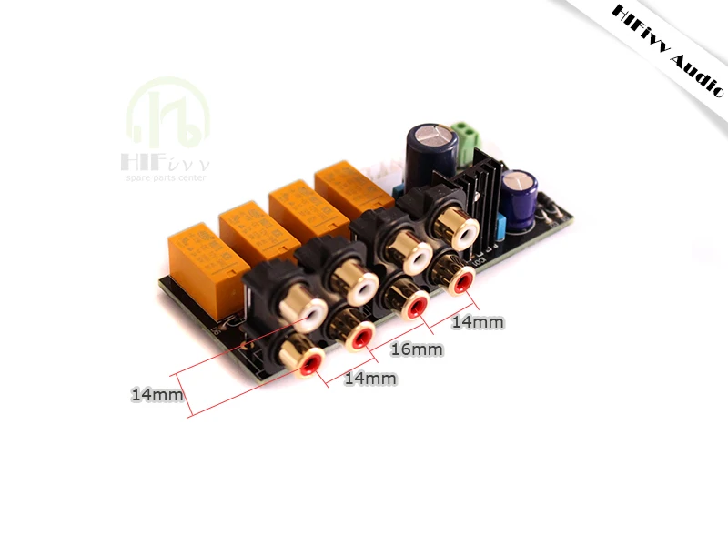 Аудио стерео реле 4 способа выбор сигнала входная плата для аудио усилителя переключатель источника звука 4 Выберите 1 печатная плата