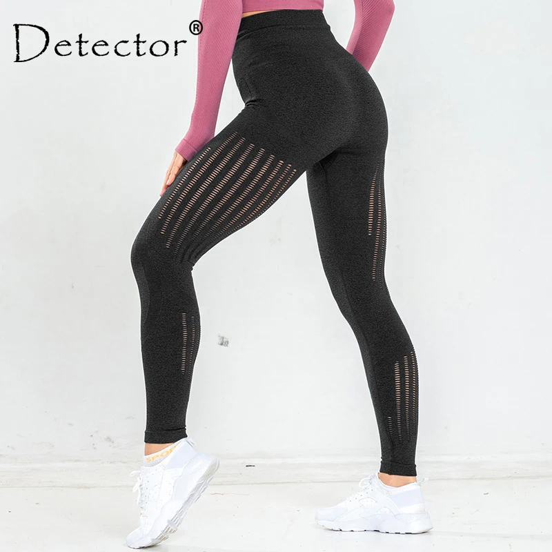 Detector Women Seamless Leggings High Waist Tummy Control Fitness Workout Running Yoga Pants Push up Gym Sport Stretch Leggings