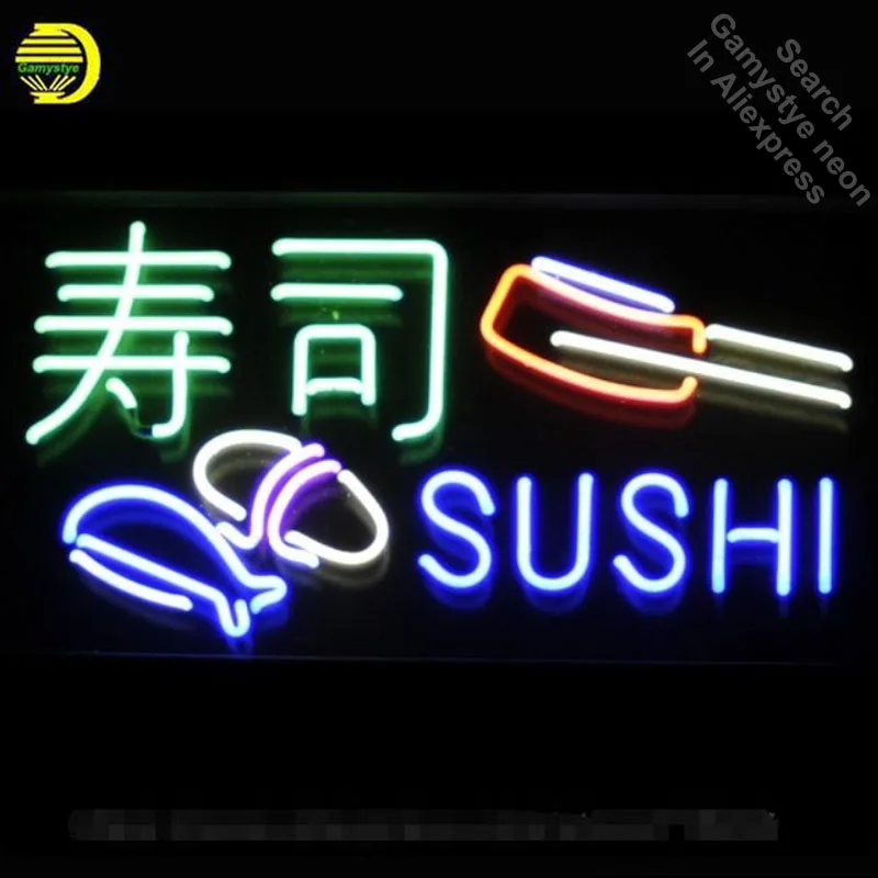 Sushi Bar Japanese neon Signs Real Glass Tube neon lights Recreation Windows Professiona Iconic Sign Advertise neon sign board