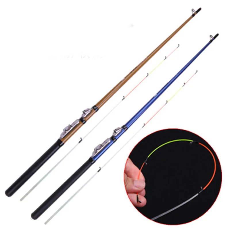 

Soft tail raft rod 1.3/1.5/1.8m 2 segment cuttage grafting fishing rod throwing pole two color