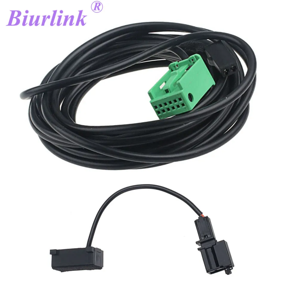 Biurlink RNS315 Navigation Bluetooth Wire Microphone Cable for Audi A4 A6 Q5 Q7 for VW Passat Magotan