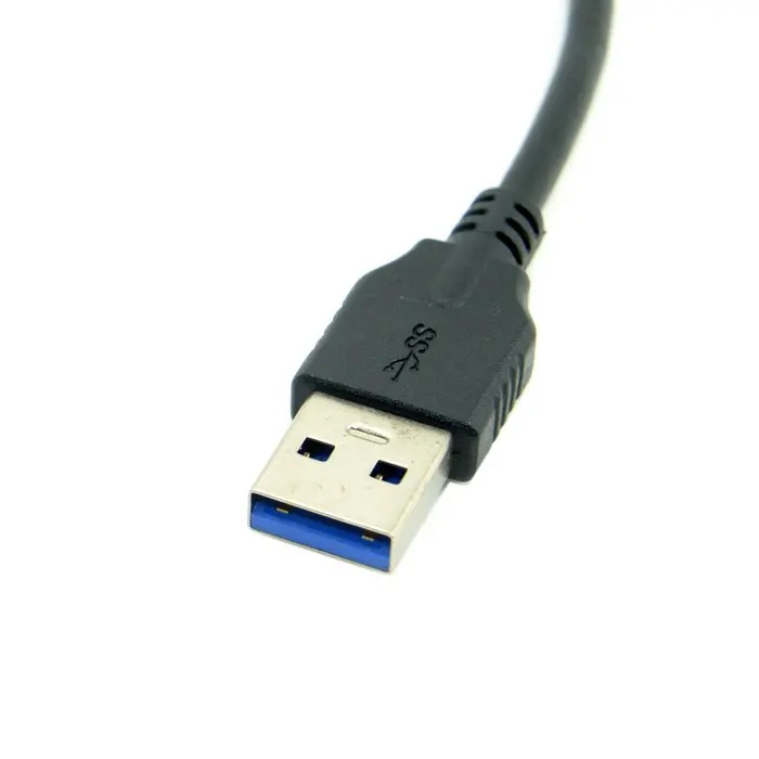 Cable de datos USB 3,0 tipo A recto Tipo A macho, 90 grados, ángulo recto, 40cm
