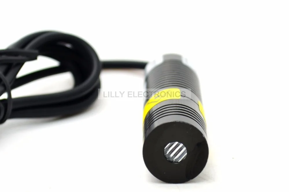 532nm 50mw Line Module Laser Locator per il Taglio di 18x75mm 3-5VDC