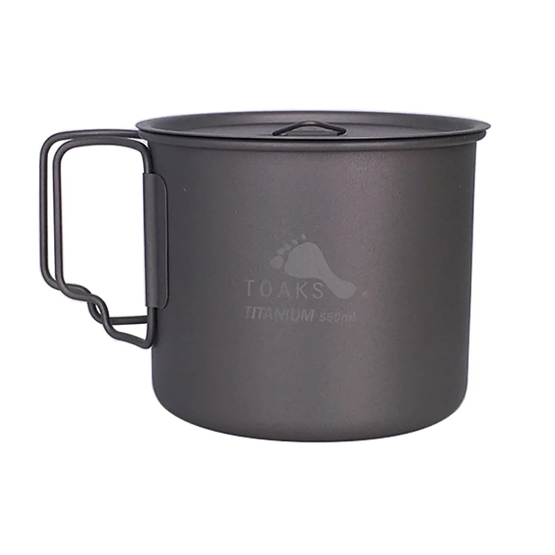 

TOAKS Outdoor Hiking Camping Picnic Titanium Pot Mug Bowl 3 in1 Lightweight Camping Equipment 500ml 650ml 750ml 1100ml