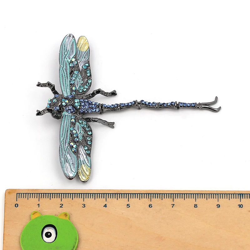 Wholesale Broches Jewelry Fashion Jewellery Brooches Rhinestone Dragonfly Brooch Pin Accessories Animal Brooch Relogio Feminino