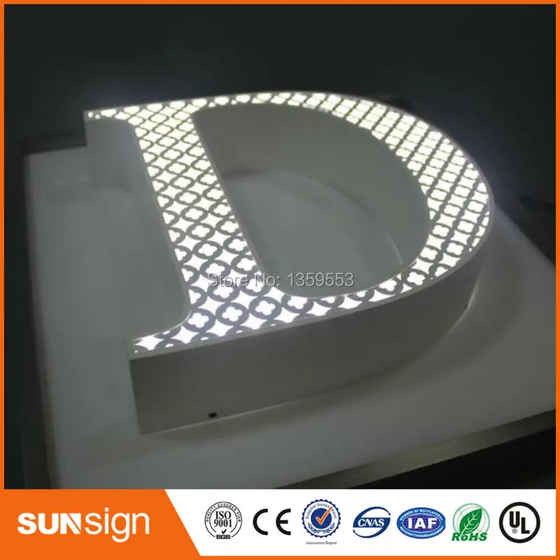 outdoor advertising metal letters led lettre lumineuse sign