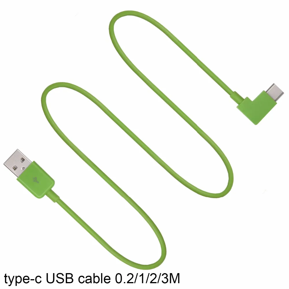 Niebieski i zielony kąt USB-C USB 3.1 typu C kabel do ładowania danych pod kątem 0.2 m 1 m 2 m 3 m, USB typu C C kabel 20 cm 3ft 6ft 10ft