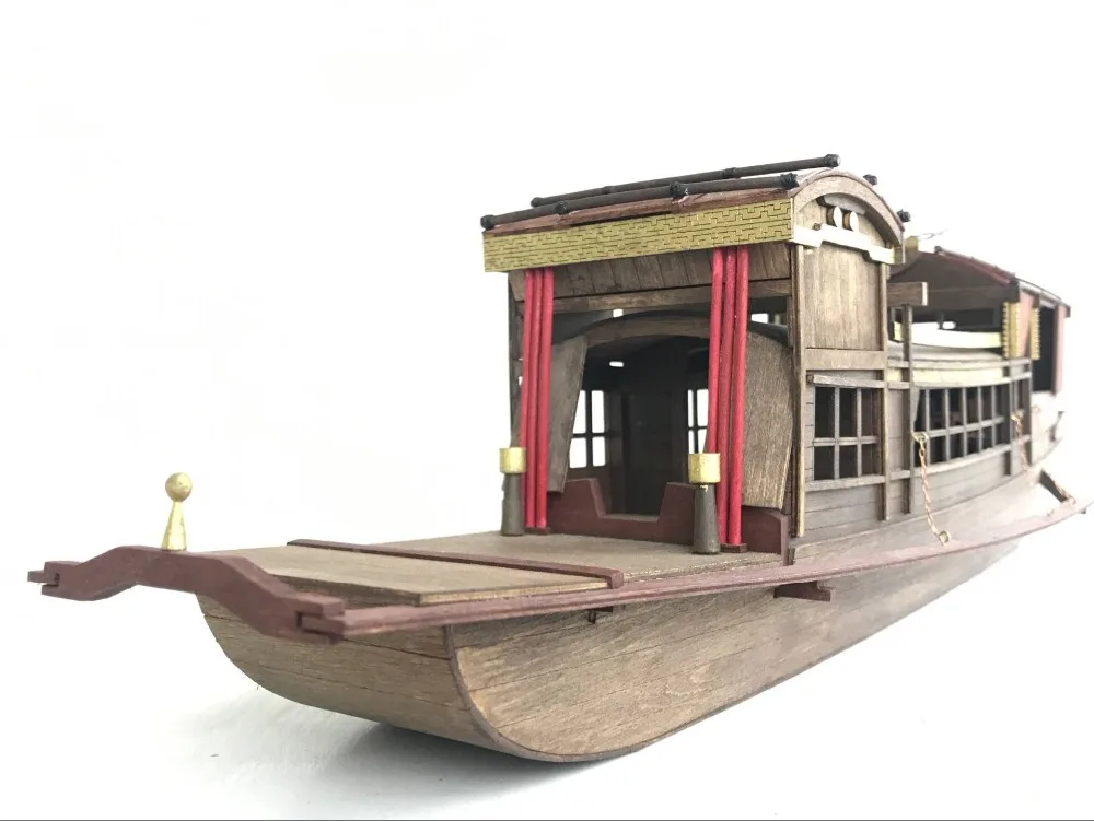 Scale 1/50 Ship Model Building Kit Jiaxing South Lake Red boat wooden model kits