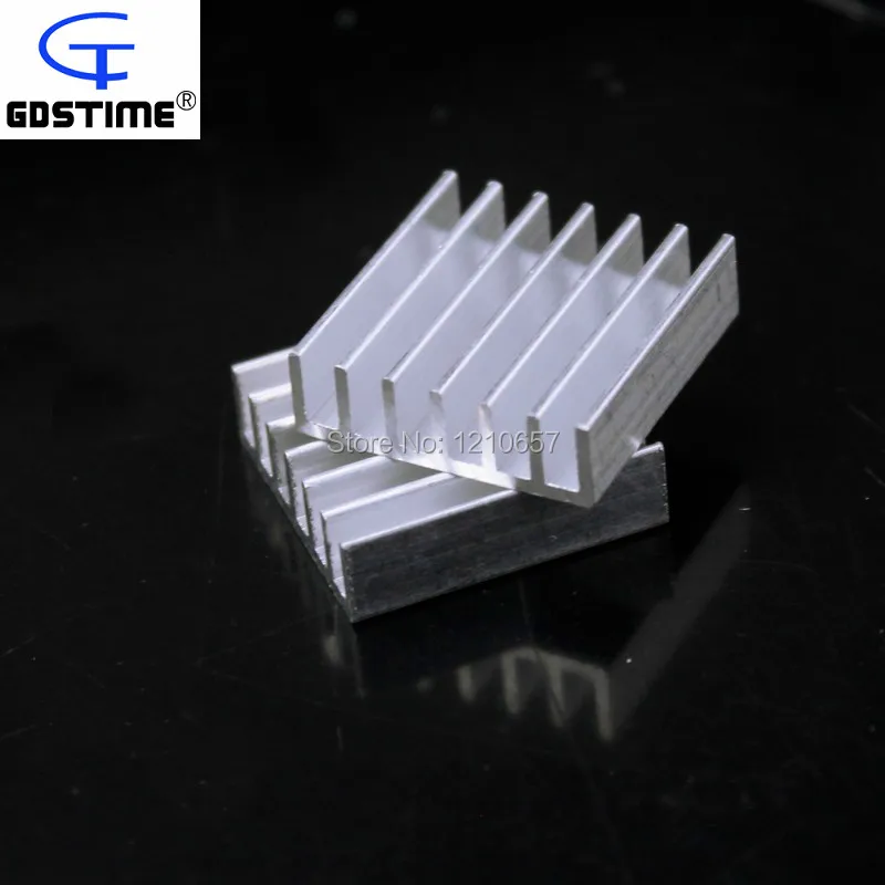 

500 pieces lot Aluminum Heat Sink Adhesive Tape 20x20x6mm For Memory Chipset Cooler