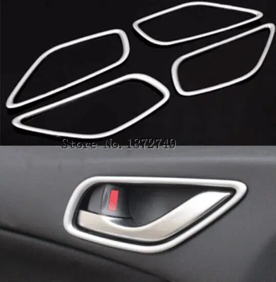 chrome Inner Door Handle cover Trim Sticker 4pcs For Mazda cx-5 2012 - 2015