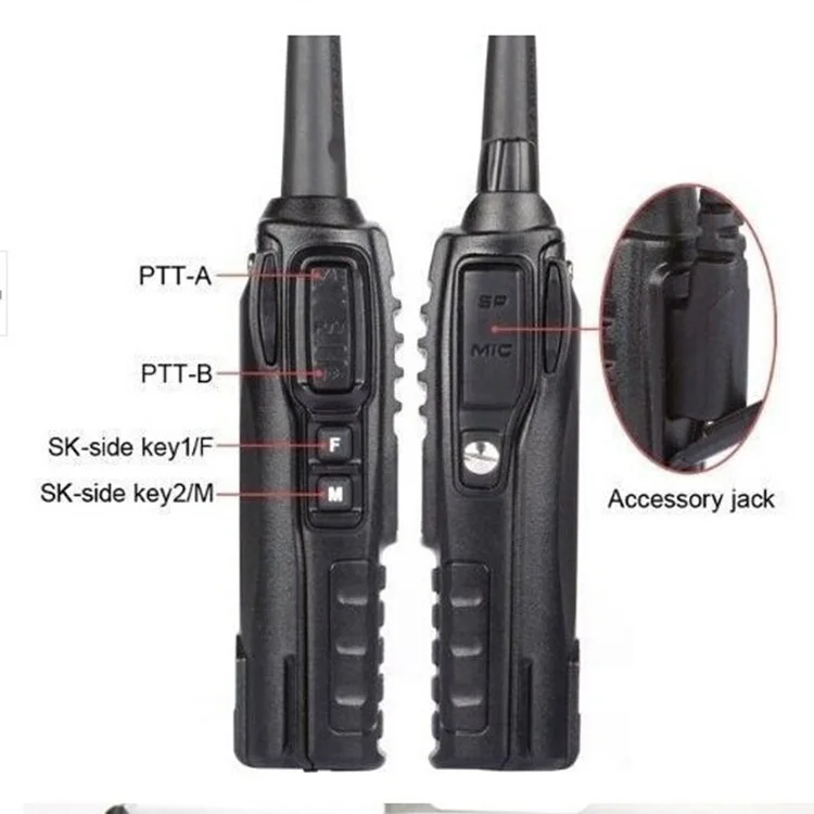 Original Baofeng Walkie Talkie baofeng UV-82 Radio Portable Comunicador Two Way Radio Double PPT handle Ham Radio Stations