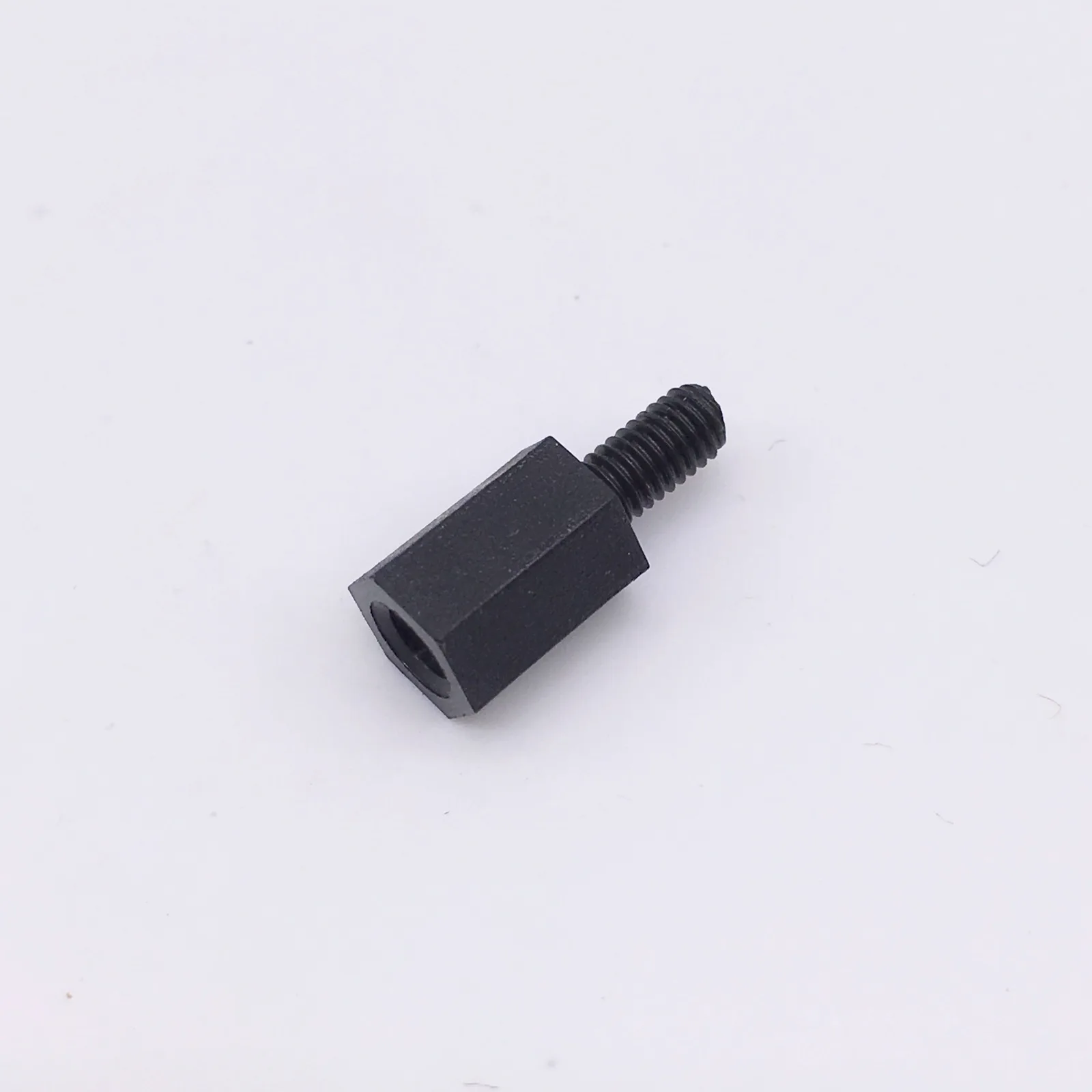 M3x6+6 Spacer Screws Hex Standoff Nuts Male to Female Plastic Nylon Accessories Black Pack 100