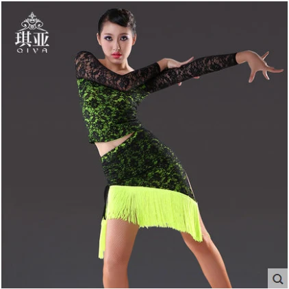 

Latin Dance Dress Women Black Ballroom Tango Dance Skirt Girls tanzrock latein salsa vestiti da ballo robe de danse latine femme