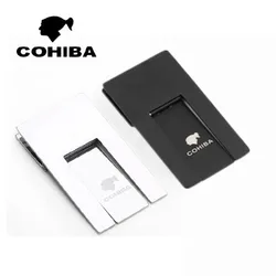 COHIBA-Cigar Ashtray Holder Rack, Practical Gadgets, High Quality, Foldable Cigar Stand, Black Silver