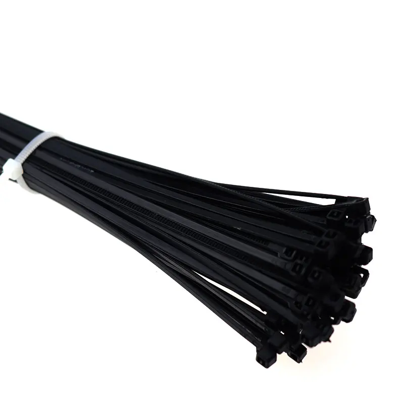 100PCS Nylon Cable Ties 3*100 3*150 3*200 White Black Cable Wire Ties Self Lock 5*300mm Zip Ties 100mm 150mm 200mm 250mm