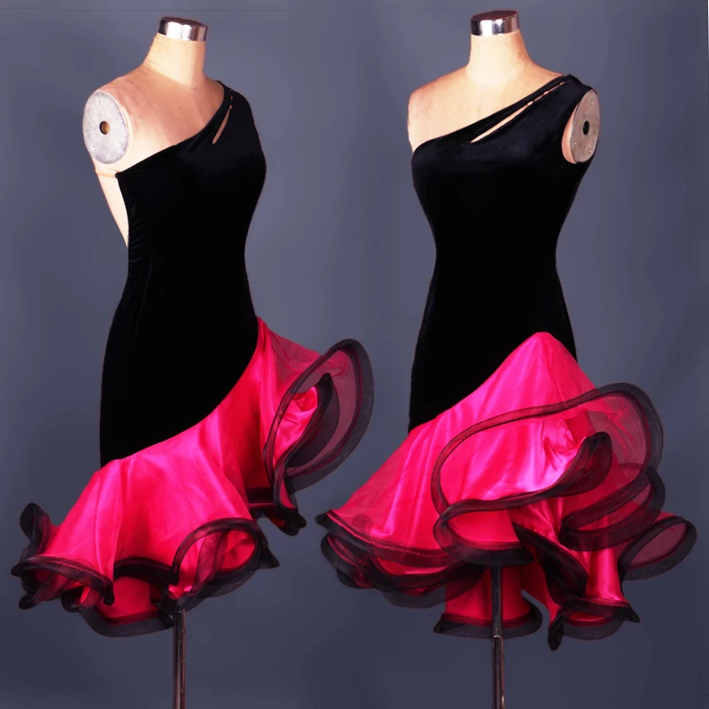 

Customize Latin dance costume sexy latin dance dress women latin dance competition performance dresses L043