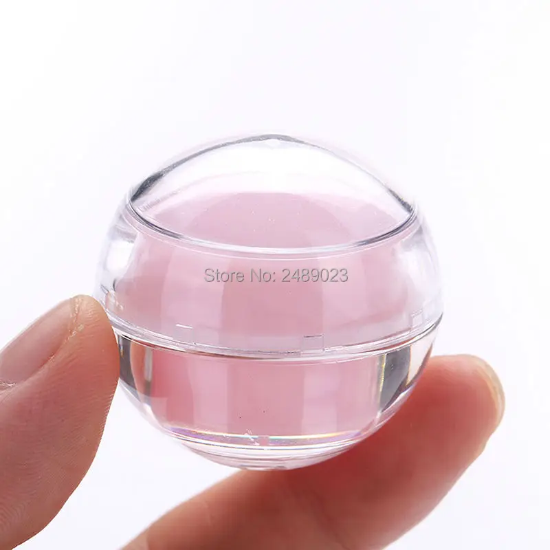 5g Round Acrylic Jars with Lids for Lip Balms Salves Creams Cosmetics Nail Accessories Rhinestones Herbs Spices 100pcs/lot