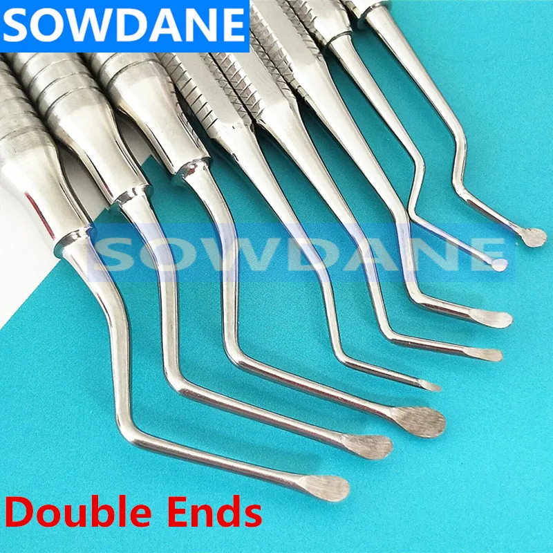 Dental Tooth Cleaning Excavator Spoon Oral Care Restorative Cavity Carious Compos Dental Instrument Double Ends Stainless steel