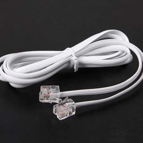 High Speed 3FT 1M RJ11 Telephone Phone ADSL Modem Line Cord Cable NEW